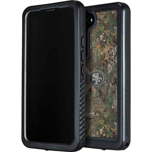 NFL San Francisco 49ers Realtree Xtra Green Camo Galaxy S24 Plus Waterproof Case